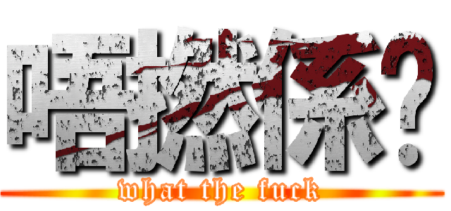 唔撚係啩 (what the fuck)