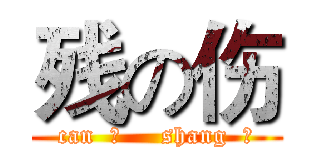 残の伤 (can  残     shang  伤)