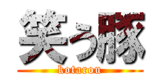 笑う豚 (kotarou)