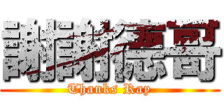 謝謝德哥 (Thanks Ray)