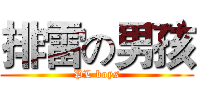 排雷の男孩 (PL boys)