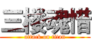 三楼魂惜 (attack on titan)
