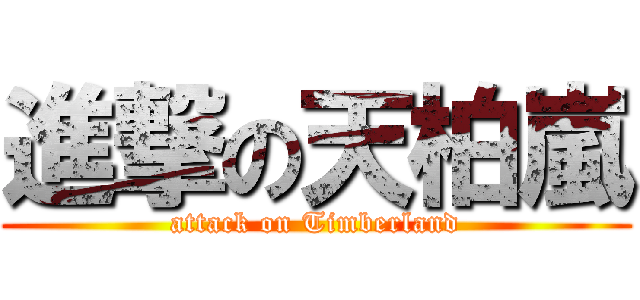 進撃の天柏嵐 (attack on Timberland)