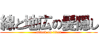 線と地広の髪隠し (attack on titan)