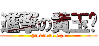 進撃の黄玉婷 (gaokao de bipo)