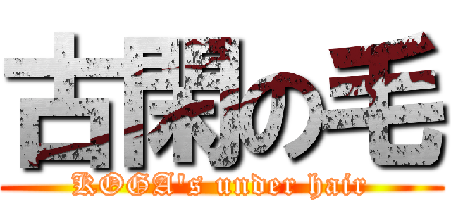 古閑の毛 (KOGA's under hair)