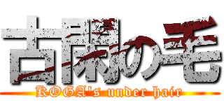 古閑の毛 (KOGA's under hair)