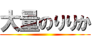大量のりりか (                                 )