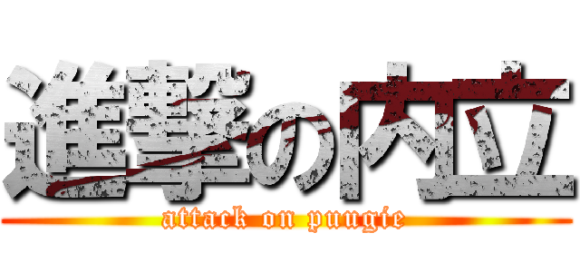 進撃の内立 (attack on puugie)