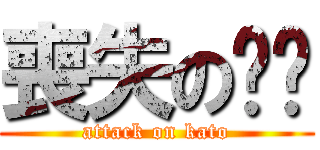 喪失の咔咚 (attack on kato)