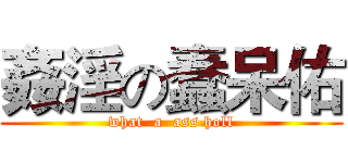 姦淫の蠢呆佑 (what  a  ass holl)