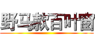 野马款百叶窗 ()