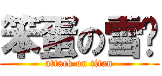 笨蛋の雪莲 (attack on titan)