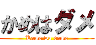 かめはダメ (Kame wa dame)