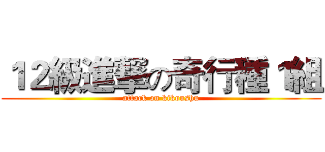 １２級進撃の奇行種１組 (attack on kikoushu)