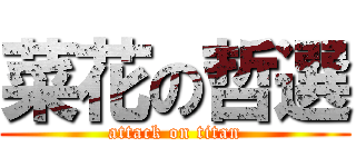 菜花の哲選 (attack on titan)