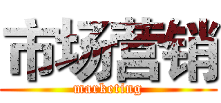 市场营销 (marketing)