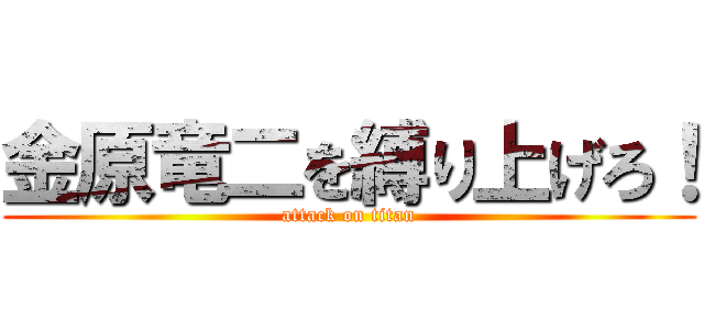 金原竜二を縛り上げろ！ (attack on titan)