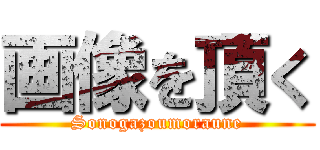 画像を頂く (Sonogazoumoraune)