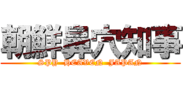 朝鮮鼻穴知事 (SPY  HEAVEN  JAPAN)