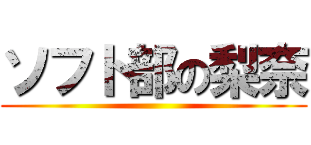 ソフト部の梨奈 ()