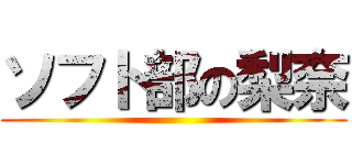 ソフト部の梨奈 ()