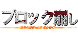 ブロック崩し (BLOCK VASTER)