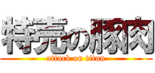 特売の豚肉 (attack on titan)