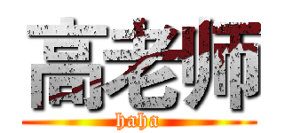 高老师 (haha)