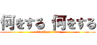 何をする 何をする (attack on titan)