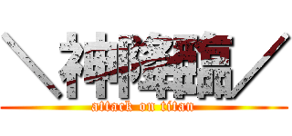 ＼神降臨／ (attack on titan)