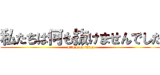 私たちは何も抜けませんでした (attack on titan)