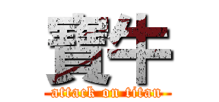 寶牛 (attack on titan)