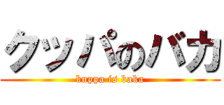 クッパのバカ (kuppa is baka)