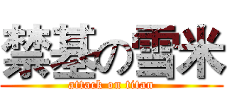 禁基の雪米 (attack on titan)