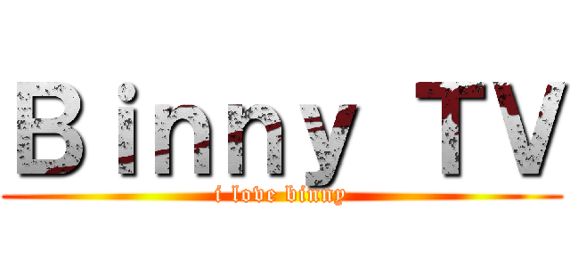 Ｂｉｎｎｙ ＴＶ (i love binny)