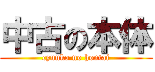 中古の本体 (cyuuko no hontai)