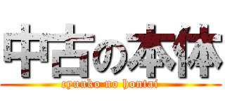 中古の本体 (cyuuko no hontai)