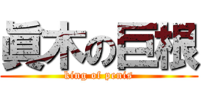 眞木の巨根 (king of penis)