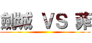 劍城 ＶＳ 菲 ()