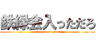 鉄緑会入っただろ (enter steel green)