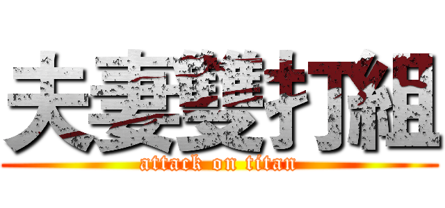 夫妻雙打組 (attack on titan)