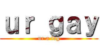 ｕｒ ｇａｙ (ur a fag)