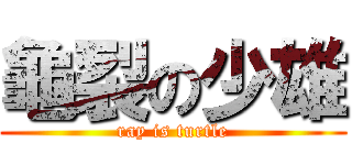 龜裂の少雄 (ray is turtle)