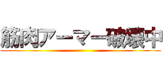 筋肉アーマー破壊中 ()