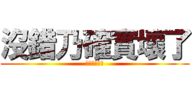 沒錯乃確實壞了 (乃已經不行了)