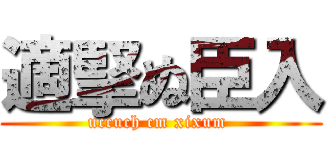 適掔ぬ臣入 (uccuch cm xixum )