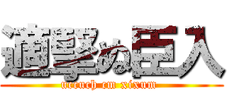 適掔ぬ臣入 (uccuch cm xixum )