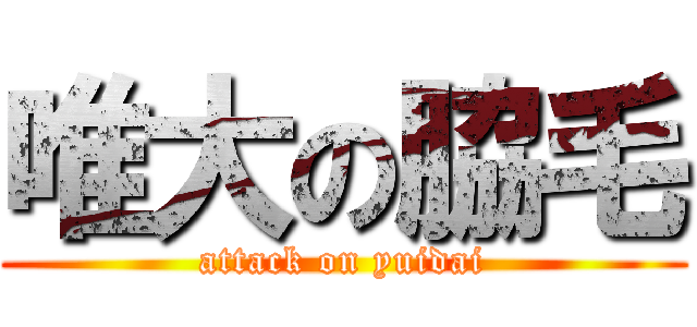 唯大の脇毛 (attack on yuidai)