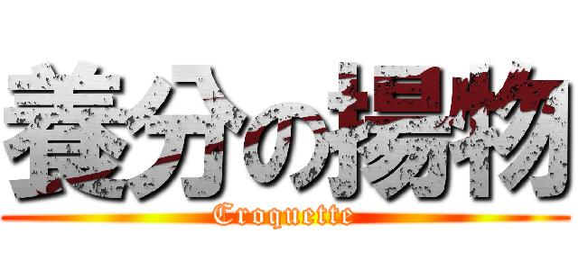 養分の揚物 (Croquette)